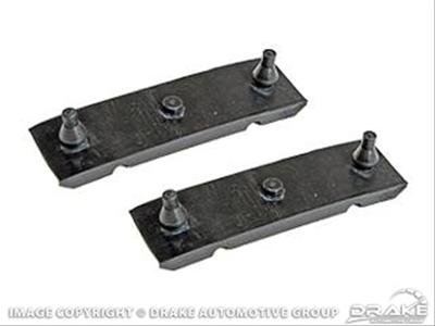 Scott Drake Radiator Mounting Insulators C3AZ-8125-A Insulators, Lower, Rubber, Black, for Saddle Mount Radiators Only, Ford, Mercury, 390, Pair