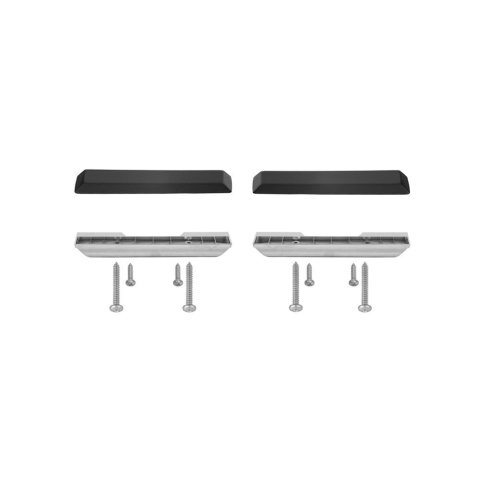 Scott Drake Armrest Base and Pad Kits KIT-INT-2-BK Armrests, Front, Vinyl, Black, Chrome Base, Ford, Kit