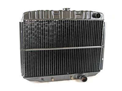 Scott Drake Replacement Radiators 338-3HF Radiator, Replacement, Downflow, Three-row, Brass, Natural, Transmission Cooler, Ford, 289, 302, 351W, Each