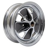 Scott Drake 1964 Mustang Styled Steel Wheels 14x5 Wheel, Styled, 14 in. x 5 in., Steel, Chrome, 3.75 in. Backspace, 5 x 4 1/2 in. Bolt Pattern, Each thumbnail 2