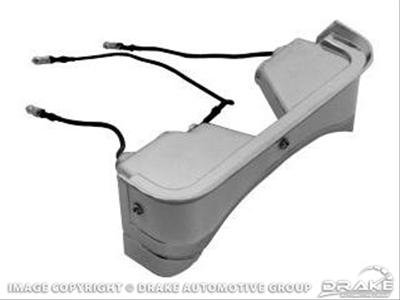Scott Drake Console Components C5ZZ-13707-A Lamp Assembly, Rear, White/Chrome, Ford, Each
