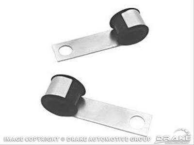 Scott Drake Starter Solenoid Cable Brackets C5ZZ-14302-K Brackets, Steel, Natural, Pair
