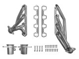 Scott Drake Headers C6TZ-9430-CC-SH Headers, Shorty, Steel, Silver Ceramic Coated, 2.50 in. Collector, Ford, 289, 302, Pair thumbnail 1