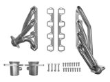 Scott Drake Headers C6TZ-9430-CC-SH Headers, Shorty, Steel, Silver Ceramic Coated, 2.50 in. Collector, Ford, 289, 302, Pair thumbnail 2