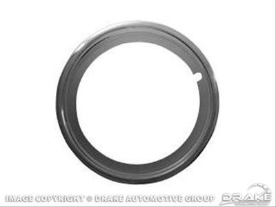 Scott Drake Wheel Trim Rings C7ZZ-1210-AS Rings, Snap-on, Stainless Steel, Polished, 14.00 in. Diameter, Set of 4