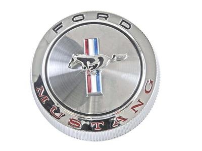 Scott Drake Fuel Tank Caps C6ZZ-9030-B Cap, Chrome, Standard Running Pony Logo, Ford, Each