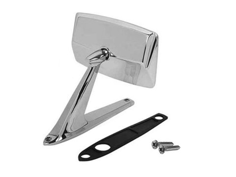 Scott Drake Replacement Outside Mirrors C7AZ-17696-A Mirror, Chrome, Rectangular, Manual, Ford, Each