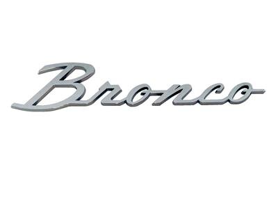 Scott Drake Emblems for 1966-1977 BRONCO - C6TZ-16098-B Emblem, Bronco Logo, Die-Cast, Chrome, Fender Mount, Ford, Each