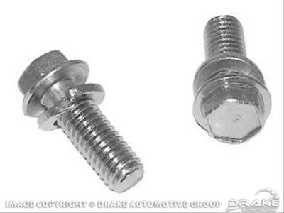 Scott Drake Starter Bolts C8ZL-1410 Bolts, Hex Head, Steel, Zinc Plated, Ford, Pair