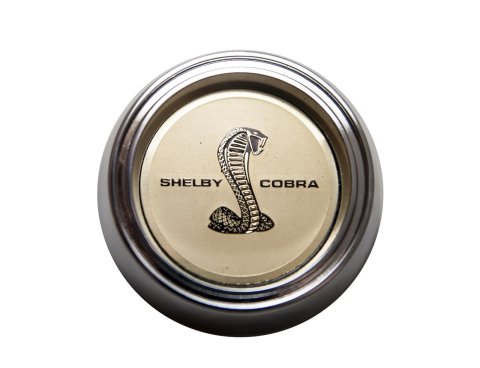 Scott Drake Wheel Covers S7MS-1130-A Covers, Steel, Chrome/Gold, Shelby Cobra Logo, Each