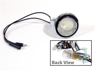 Scott Drake Fastback Quarter Panel Lights C4SZ-13776-B Light, Interior Type, Round, Clear Lens, Ford, Fastback, Each