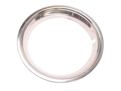 Scott Drake Wheel Trim Rings C7ZZ-1210-AR Ring, Snap-on, Stainless Steel, Polished, 14.00 in. Diameter, Each