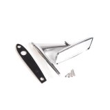 Scott Drake Replacement Outside Mirrors C7AZ-17696-C Side View Mirror, Replacement, Rectangular, Manual, Convex, Chrome Housing, Ford, Each thumbnail 1