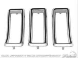 Scott Drake Replacement Taillight Components C8ZZ-13489-A Bezel, Chrome Finish, Ford, Each thumbnail 2