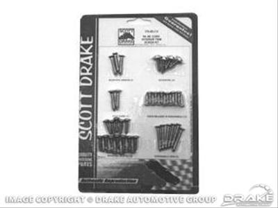 Scott Drake Convertible & T-Top Components ITS-65-CV 64-66 Interior Trim Screw Kit