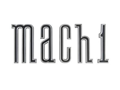 Scott Drake Emblems D0ZZ-16003-K Emblem, Rocker Panel, Chrome/Black, Mach 1 Logo, Ford, Each