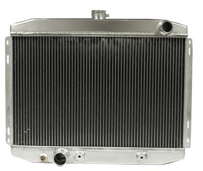 Scott Drake Replacement Radiators 379-2AL Radiator, Replacement, Downflow, 2-row, Aluminum, Natural, Transmission Cooler, Ford, Each