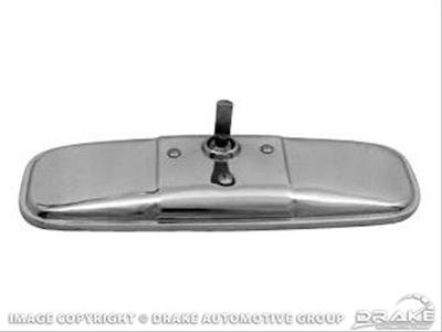 Scott Drake Rear View Mirrors C5ZZ-17700-A Mirror, Inside, Reproduction, Stainless Steel, Polished, Ford, Mustang, Each