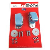 Scott Drake Mustang Emblem Seat Belts SB-LB-H Belts, Lap, Emblem, Light Blue, Ford, Set thumbnail 1