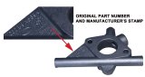 Scott Drake Carburetor Spacers C6OZ-9A589-A Spacer, Open, Aluminum, Natural, Ford, Mustang, 6 Cylinder, Each thumbnail 1