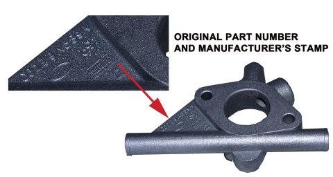 Scott Drake Carburetor Spacers C6OZ-9A589-A Spacer, Open, Aluminum, Natural, Ford, Mustang, 6 Cylinder, Each