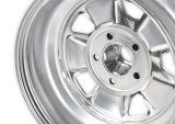 Scott Drake 1965-67 Mustang Styled Steel Wheels 15x7 Wheel, Mustang, Steel, Chrome, Charcoal Painted Center, 15 in. x 7.0 in., 5 x 4.50 in. Bolt Circle, 4.250 in. Backspace, Each thumbnail 3