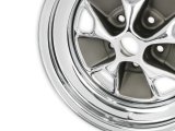 Scott Drake 1965-67 Mustang Styled Steel Wheels 15x7 Wheel, Mustang, Steel, Chrome, Charcoal Painted Center, 15 in. x 7.0 in., 5 x 4.50 in. Bolt Circle, 4.250 in. Backspace, Each thumbnail 6