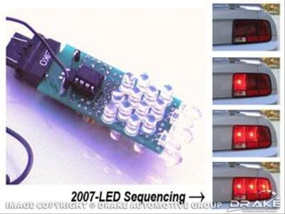 Scott Drake Turn Signal Wiring Kits SD-2007-LED 2005-09 Mustang LED Sequential Tail Light Kit (Standard)