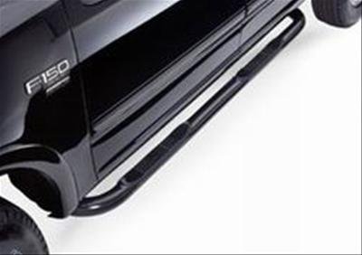 Westin Signature Series Step Bars for 1995-1999 TAHOE, YUKON - 25-0775 Bars, Nerf Bars, Series, Steel, Black Powdercoated, 3 in. Diameter, Chevy, GMC, Pair thumbnail 1