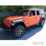 Westin Tape-On Slim Wind Deflectors for 2018-2022 WRANGLER - 72-51404 Side Window Visors, Acrylic, Smoke, Double-Sided Tape, Front and Rear, Jeep, Set of 4 thumbnail 2