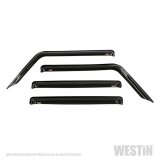 Westin Tape-On Slim Wind Deflectors for 2018-2022 WRANGLER - 72-51404 Side Window Visors, Acrylic, Smoke, Double-Sided Tape, Front and Rear, Jeep, Set of 4 thumbnail 3