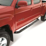 Westin Signature Series Step Bars for 2005-2021 TACOMA - 25-2675 Bars, Nerf Bars, Series, Steel, Black Powdercoated, 3 in. Diameter, Toyota, Pair thumbnail 1
