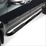 Westin Platinum Series Wheel-to-Wheel Step Bars 24-54175 Bars, Nerf Bars, Wheel-to-Wheel, Steel, Black Powdercoated, 4 in. Diameter, Toyota, Pair thumbnail 2