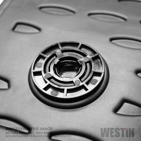 Westin Profile Floor Liners 74-15-51028 Mats, Liners, Front/Second/Third Seats, Rubberized Polymer, Black, Logo, for us on Honda®, Set thumbnail 2