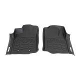 Westin Sure-Fit Floor Liners 72-110074 Liners, Sure-Fit, Front Seat, Rubberized Thermoplastic, Black, Chevy, GMC, Pair thumbnail 1
