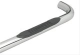 Westin E-Series Step Bars 23-3720 Bars, Nerf Bars, E-Series, Stainless Steel, Polished, 3 in. Diameter, Chevy, GMC, Pair thumbnail 1