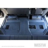 Westin Sure-Fit Floor Liners 72-114101 Mat, Sure-Fit, Third Seat, Bench Only, Rubberized/Thermoplastic, Molded, Black, Cadillac, Chevrolet, GMC, Truck, Each thumbnail 1