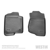 Westin Profile Floor Liners 74-06-11036 Mats, Liners, Front Seat, Rubberized Polymer, Black, Logo, Chevrolet, GMC, Crew Cab, Pair thumbnail 5