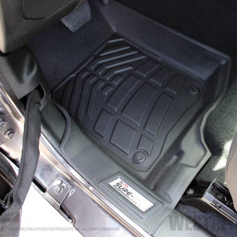 Westin Sure-Fit Floor Liners for 2020-2023 GLADIATOR, 2018-2023 WRANGLER - 72-110102 Mats, Black, Rubberized/Thermoplastic, Molded, Sure-Fit, Jeep, JL, Front Only, Pair