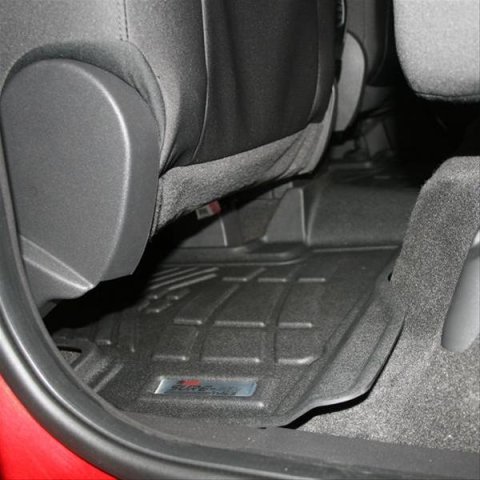 Westin Sure-Fit Floor Liners 72-113060 Mat, Sure-Fit, Rubberized, Black, Second Seat, Ford, Pair thumbnail 1