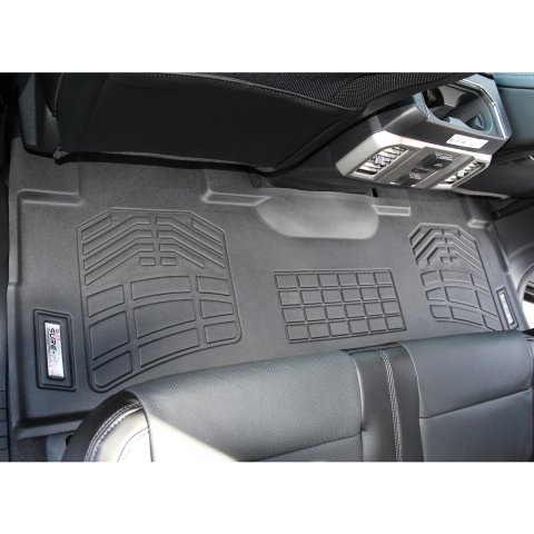 Westin Sure-Fit Floor Liners 72-113085 Mats, Liners, Second Seat, Rubberized Copolymer, Black, Does Not Fit Models with Vinyl Floors, Ford, Pair