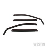 Westin In-Channel Wind Deflectors 72-69479 Side Window Visors, In-Channel, Front and Rear, , Snap-in, Acrylic, Smoke, Nissan, Set of 4 thumbnail 2
