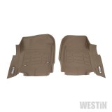 Westin Sure-Fit Floor Liners 72-130084 Liners, Sure-Fit, Front Seat, Rubberized Thermoplastic, Tan, Ford, Pair thumbnail 2