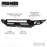 Westin Pro-Mod Front Bumpers 58-41015 Bumper, Pro-Mod, Fabricated, Steel, Black Textured Powdercoated, Ford, Each thumbnail 6