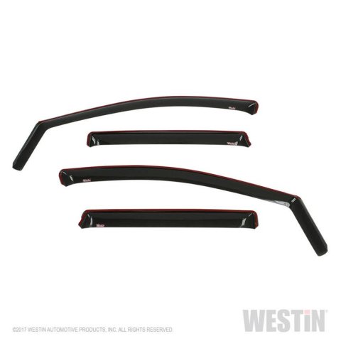 Westin In-Channel Wind Deflectors 72-37415 Side Window Visors, In-Channel, Front and Rear, , Snap-in, Acrylic, Smoke, Ford, Set of 4 thumbnail 3