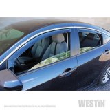 Westin In-Channel Wind Deflectors 72-44493 Side Window Visors, In-Channel, Front and Rear, , Snap-in, Acrylic, Smoke, Honda®, Set of 4 thumbnail 2
