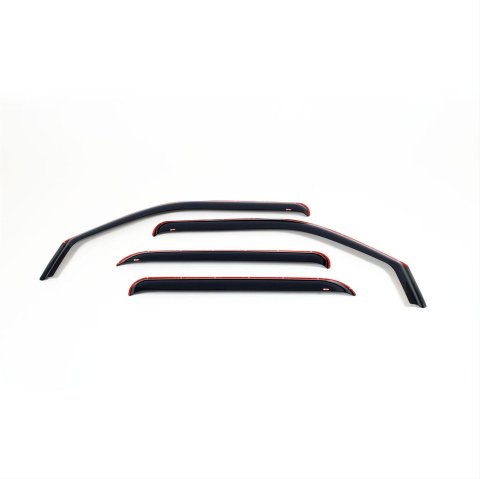 Westin In-Channel Wind Deflectors for 2003-2009 H2 - 72-39493 Side Window Visors, In-Channel, Front, Acrylic, Smoke, Hummer, Set of 4