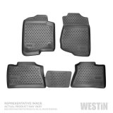 Westin Profile Floor Liners 74-15-51026 Mats, Liners, Front/Second Seats, Rubberized Polymer, Black, Logo, for us on Honda®, Set thumbnail 5