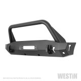 Westin WJ2 Stubby Front Bumpers 59-80015 Bumper, Stubby, Fabricated, Steel, Black Textured Powdercoated, Winch Mount, Bull Bar, Front, Jeep, Each thumbnail 6