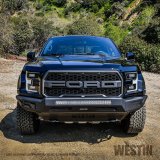 Westin Pro-Mod Front Bumpers 58-41145 Bumper, Pro-Mod, Fabricated, Steel, Black Textured Powdercoated, Ford, Each thumbnail 2